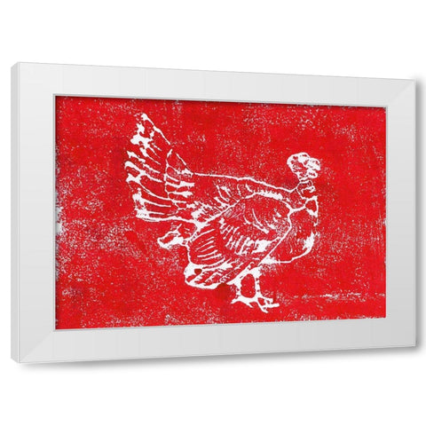 Country Turkey White Modern Wood Framed Art Print by Loreth, Lanie