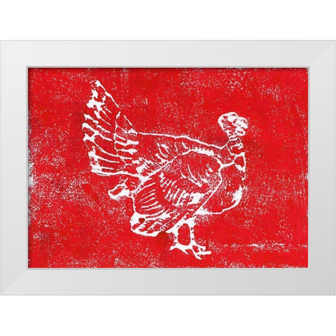 Country Turkey White Modern Wood Framed Art Print by Loreth, Lanie