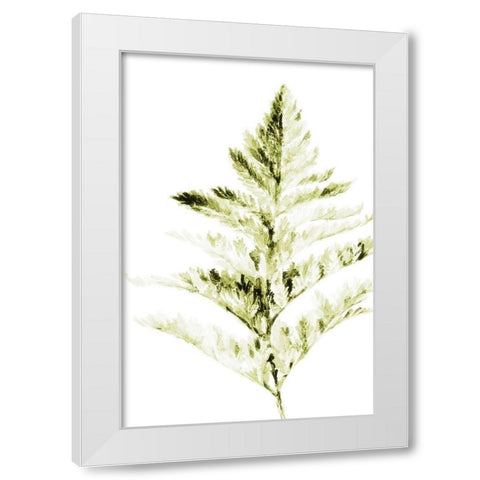 Single Branch I White Modern Wood Framed Art Print by Loreth, Lanie