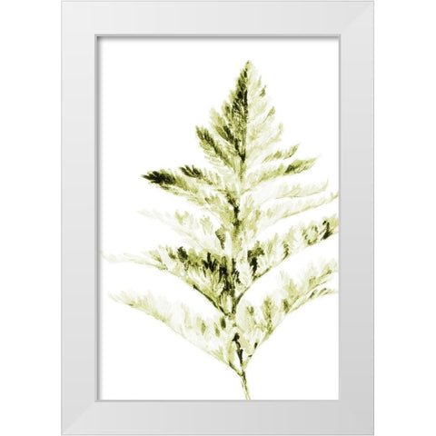 Single Branch I White Modern Wood Framed Art Print by Loreth, Lanie