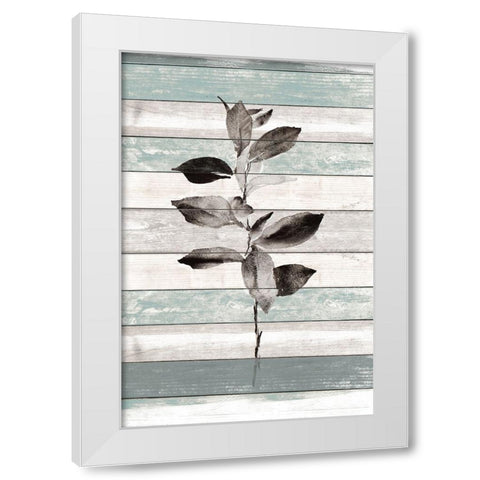 Tonal Leaves on Wood III White Modern Wood Framed Art Print by Loreth, Lanie