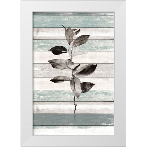 Tonal Leaves on Wood III White Modern Wood Framed Art Print by Loreth, Lanie