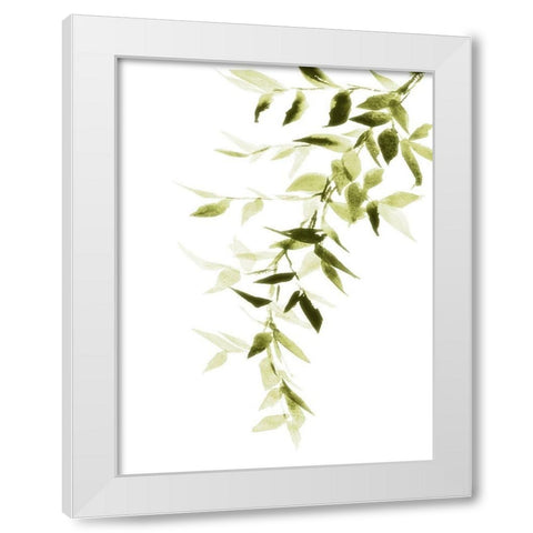 Single Branch II White Modern Wood Framed Art Print by Loreth, Lanie