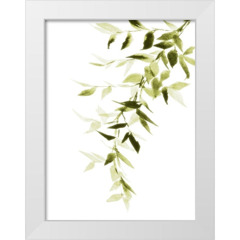Single Branch II White Modern Wood Framed Art Print by Loreth, Lanie