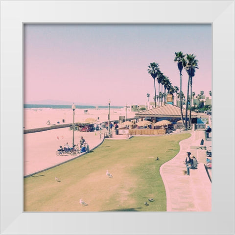 Summer Days White Modern Wood Framed Art Print by Schoepfer, Lauren