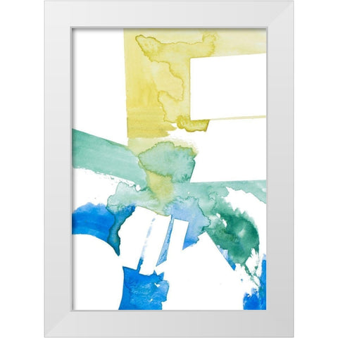 Urban Waters White Modern Wood Framed Art Print by Danelle, B.
