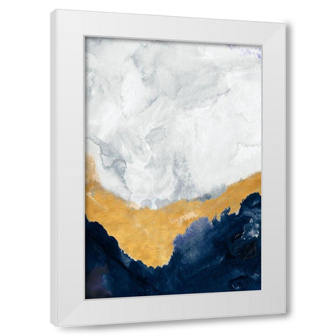 The Study Below White Modern Wood Framed Art Print by Danelle, B.