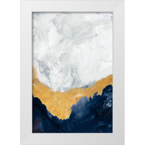 The Study Below White Modern Wood Framed Art Print by Danelle, B.
