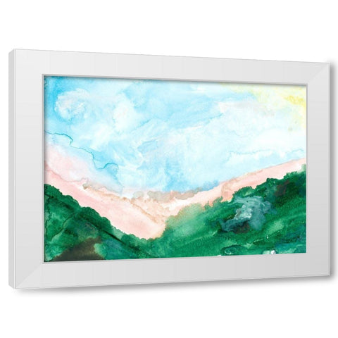 Washed Landscape White Modern Wood Framed Art Print by Danelle, B.