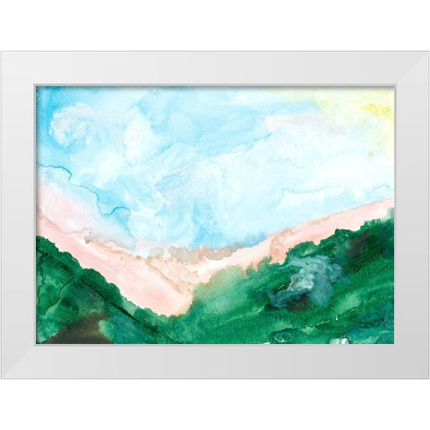 Washed Landscape White Modern Wood Framed Art Print by Danelle, B.