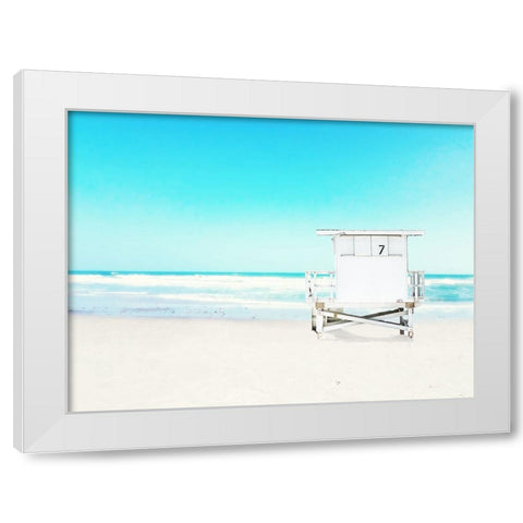 On the Coast White Modern Wood Framed Art Print by Wilson, Kali