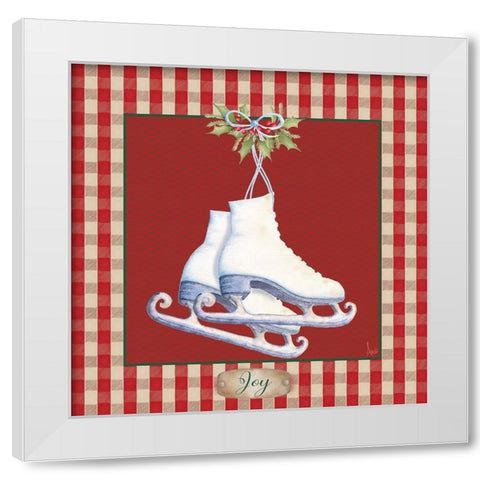 Hometown Christmas III White Modern Wood Framed Art Print by Metz, Andi