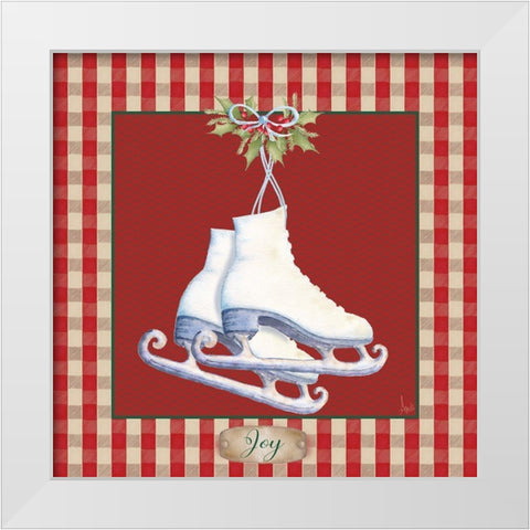 Hometown Christmas III White Modern Wood Framed Art Print by Metz, Andi