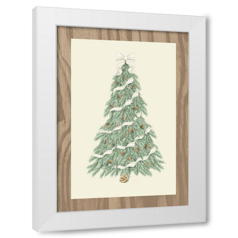 Hometown Christmas on Wood I White Modern Wood Framed Art Print by Metz, Andi