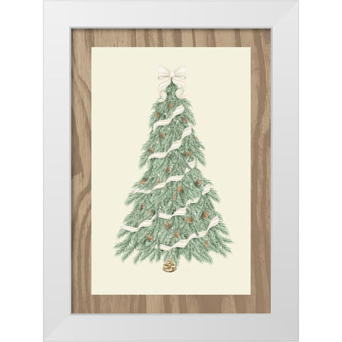 Hometown Christmas on Wood I White Modern Wood Framed Art Print by Metz, Andi