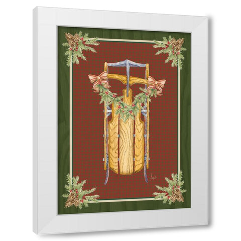 Holiday Traditions II White Modern Wood Framed Art Print by Metz, Andi
