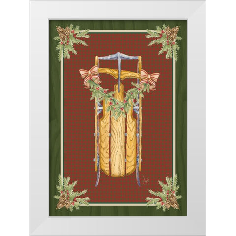 Holiday Traditions II White Modern Wood Framed Art Print by Metz, Andi