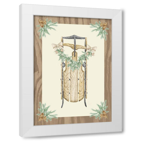 Hometown Christmas on Wood II White Modern Wood Framed Art Print by Metz, Andi