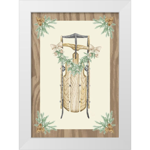 Hometown Christmas on Wood II White Modern Wood Framed Art Print by Metz, Andi
