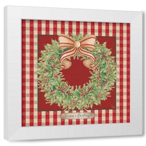 Hometown Christmas II White Modern Wood Framed Art Print by Metz, Andi