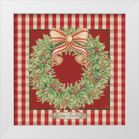 Hometown Christmas II White Modern Wood Framed Art Print by Metz, Andi