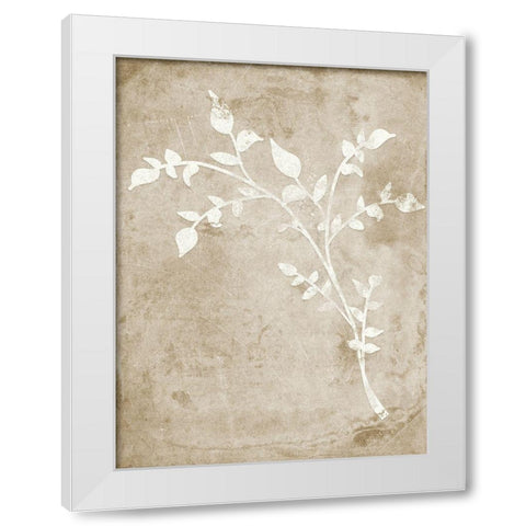 Rustic Floral I White Modern Wood Framed Art Print by Quach, Anna