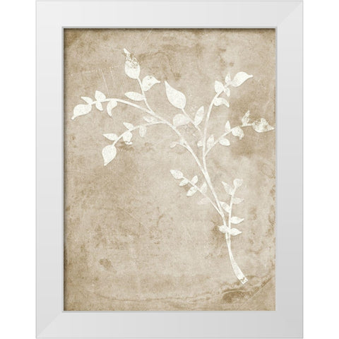 Rustic Floral I White Modern Wood Framed Art Print by Quach, Anna