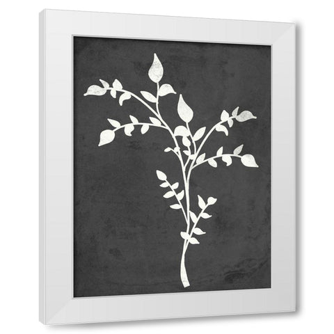 Fern Silhouette I White Modern Wood Framed Art Print by Quach, Anna