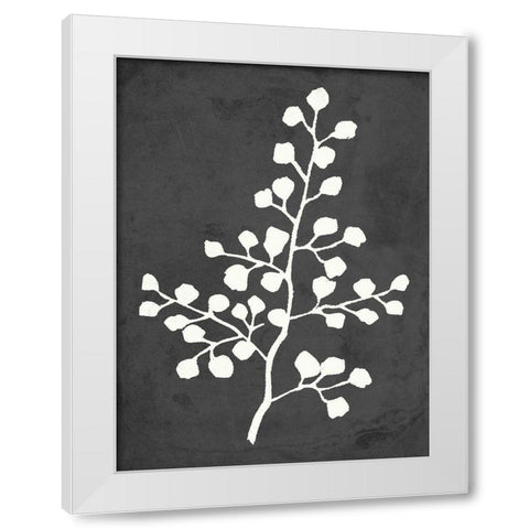 Fern Silhouette II White Modern Wood Framed Art Print by Quach, Anna