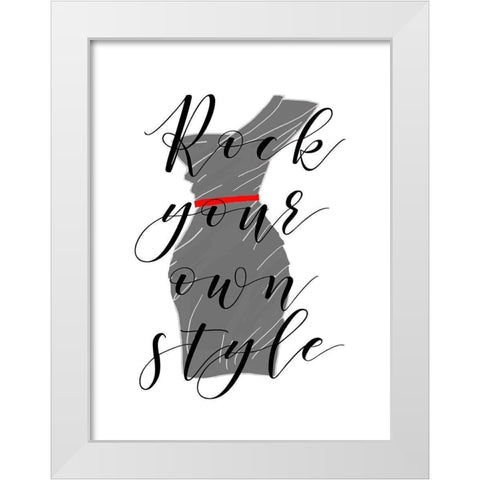 Style White Modern Wood Framed Art Print by Quach, Anna