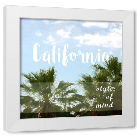 Cali Life White Modern Wood Framed Art Print by Quach, Anna
