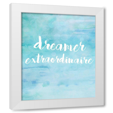 Dreamer Extraordinaire White Modern Wood Framed Art Print by Quach, Anna