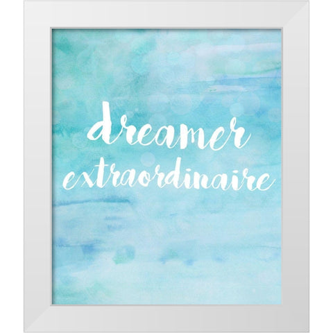 Dreamer Extraordinaire White Modern Wood Framed Art Print by Quach, Anna