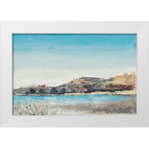 Island Caves White Modern Wood Framed Art Print by Green, Jenny