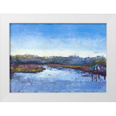 Along the Water White Modern Wood Framed Art Print by Green, Jenny