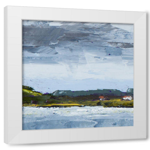 Overcast Days in Town II White Modern Wood Framed Art Print by Green, Jenny