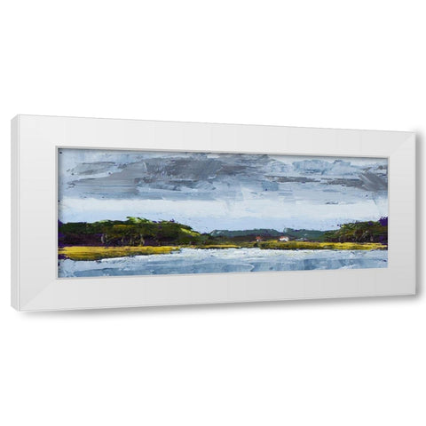 Overcast Days in Town White Modern Wood Framed Art Print by Green, Jenny