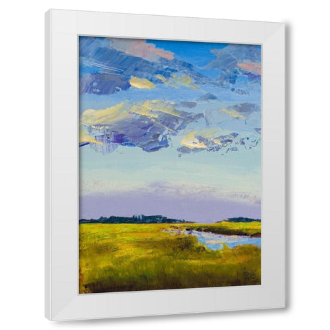 River Streams White Modern Wood Framed Art Print by Green, Jenny