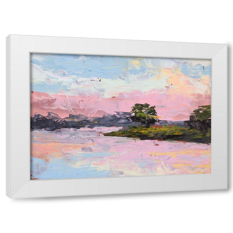 Reflecting Sunrise White Modern Wood Framed Art Print by Green, Jenny
