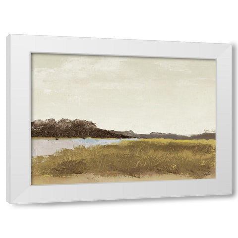 Midland White Modern Wood Framed Art Print by Green, Jenny