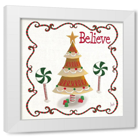 Gingerbread Forest I White Modern Wood Framed Art Print by Metz, Andi