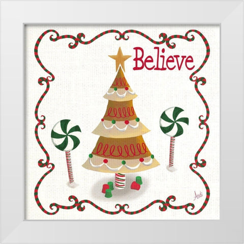 Gingerbread Forest I White Modern Wood Framed Art Print by Metz, Andi