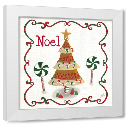 Gingerbread Forest IV White Modern Wood Framed Art Print by Metz, Andi
