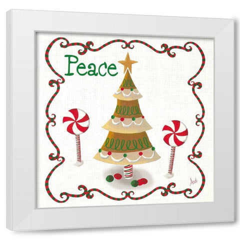 Gingerbread Forest II White Modern Wood Framed Art Print by Metz, Andi