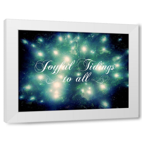 Joyful Tidings White Modern Wood Framed Art Print by Wilson, Kali