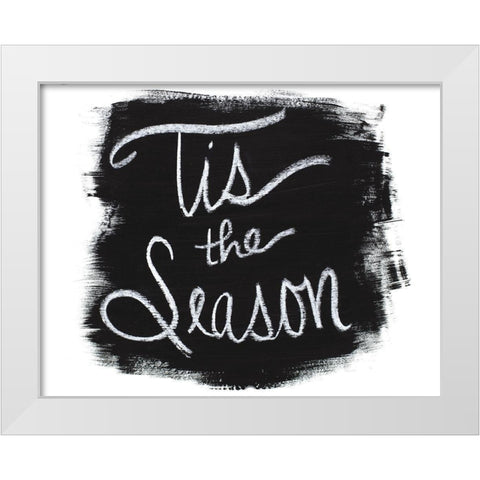 Tis The Season White Modern Wood Framed Art Print by Bryant, Susan