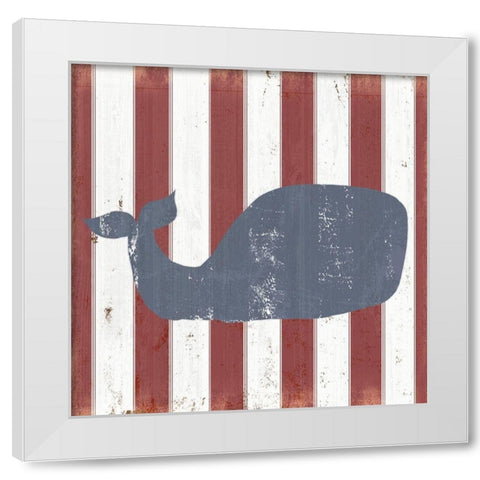 American Coastal IV White Modern Wood Framed Art Print by Quach, Anna