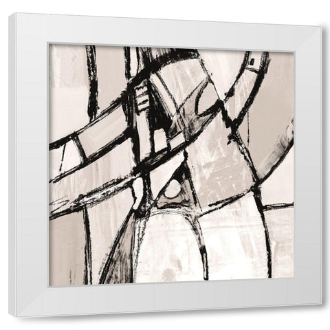 Mauve Rare Charm I White Modern Wood Framed Art Print by Maria, Robin