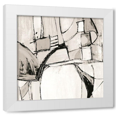Mauve Rare Charm II White Modern Wood Framed Art Print by Maria, Robin