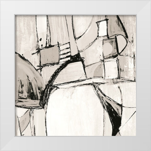 Mauve Rare Charm II White Modern Wood Framed Art Print by Maria, Robin